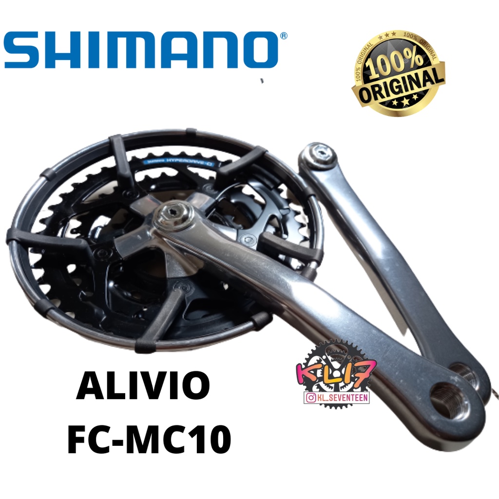 SHIMANO Crank Sepeda FC MC10 42T 3 Speed CRANK SEPEDA MTB FEDERAL JADUL VINTAGE RETRO