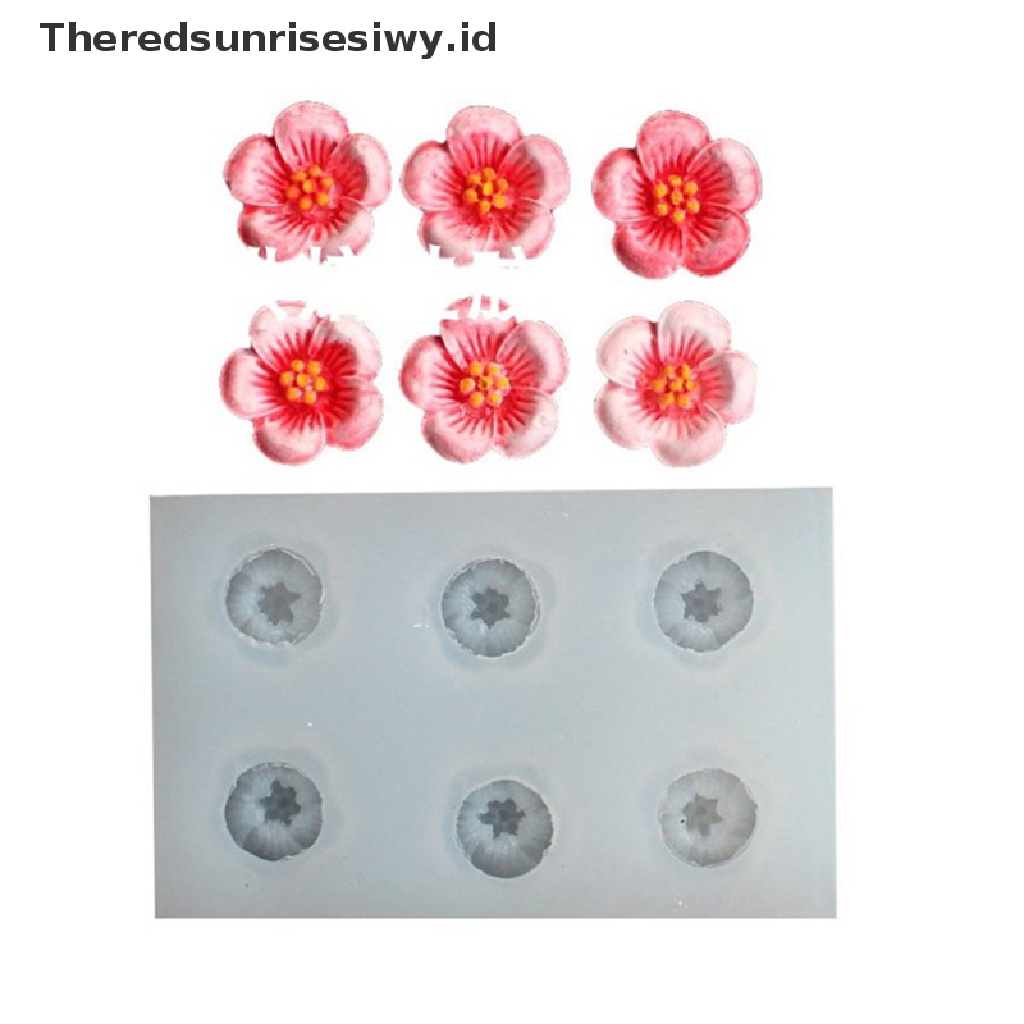 # Alat Rumah Tangga # Cetakan Kue Bentuk Bunga Mawar Bahan Silikon Untuk Alat Dapur