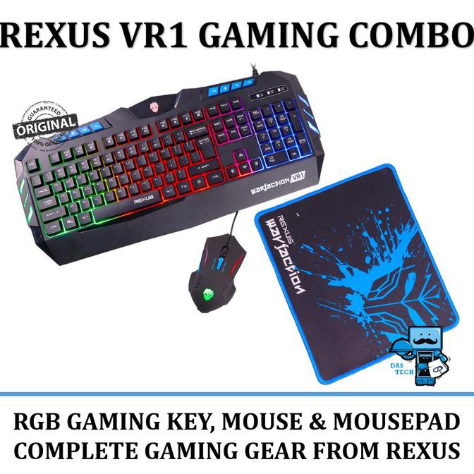Keyboard+Mouse set Gaming Rexus Warfaction Vr1 ORIGINAL Free Mouse pad
