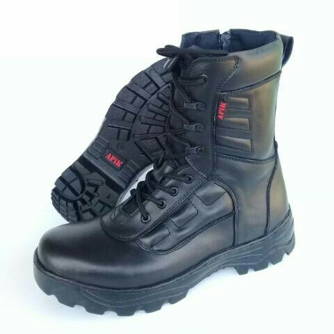 SEPATU PDL APIK KULIT SAPI ASLI SEPATU PDL TNI POLRI SECURITY POL PP SEPATU BOOTS PRIA WANITA