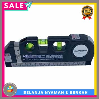 

Taffware LEVELPRO3 Penggaris Laser Horizontal 250CM + Waterpass