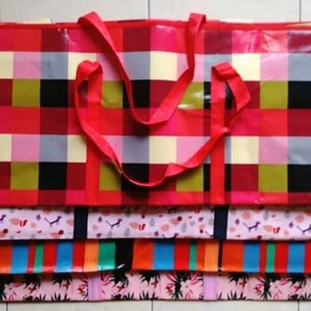 RB Tas Belanja Karung Plastik Resleting Jumbo - Bag Baju/Barang