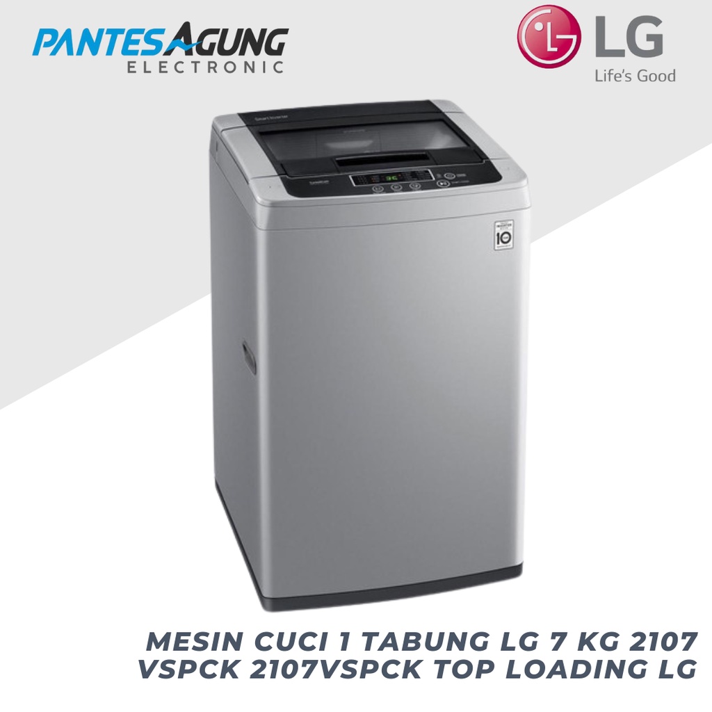 MESIN CUCI 1 TABUNG LG 7 KG 2107 VSPCK 2107VSPCK TOP LOADING LG
