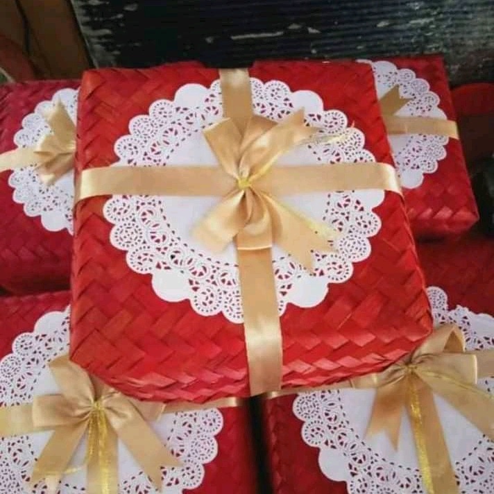 

READY BESEK BAMBU HIAS WARNA | KOTAK NASI | BESEK CATERING UKURAN BESEK 20 x 20 PWR