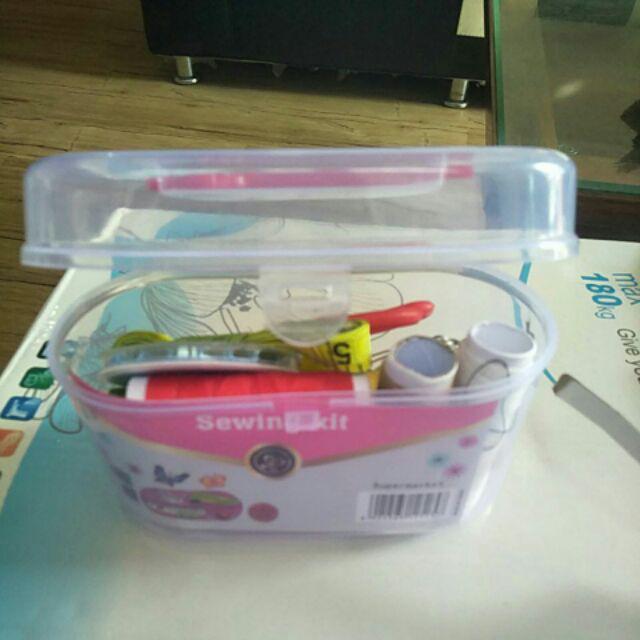 Alat Set Jahit Menjahit Box Jahit Benang Peniti Jarum