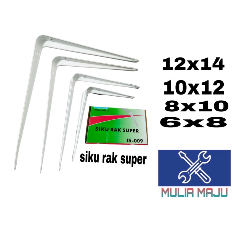 Siku rak PUTIH IGM SUPER TEBAL (harga per pcs)