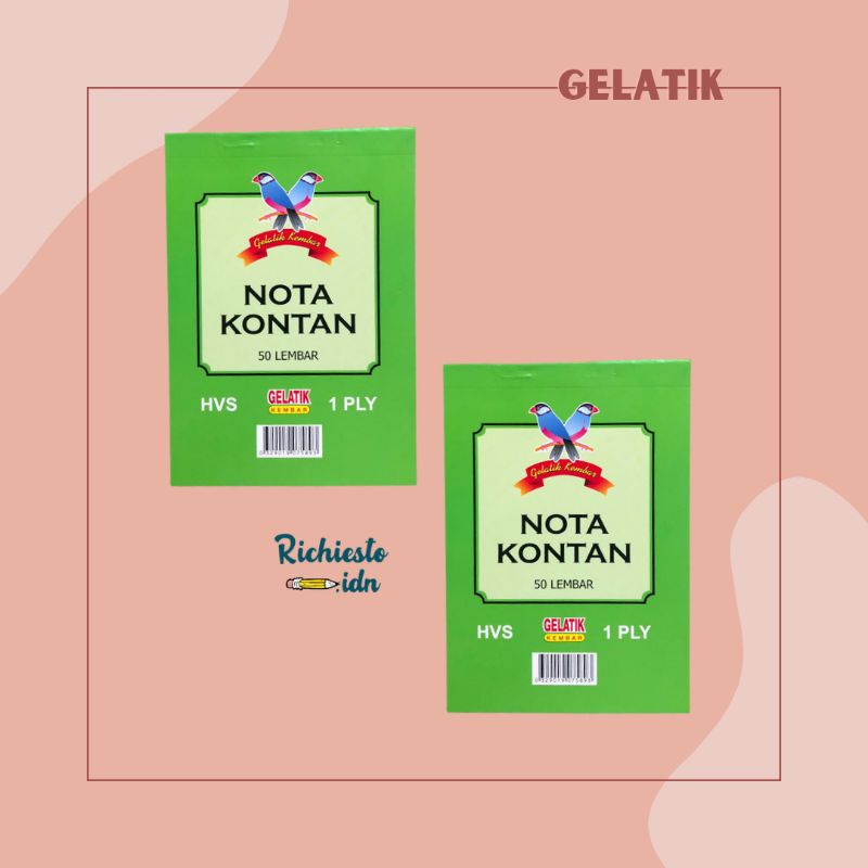 

Nota 1 ply Gelatik/Nota Kontan 50Lbr/Buku Nota