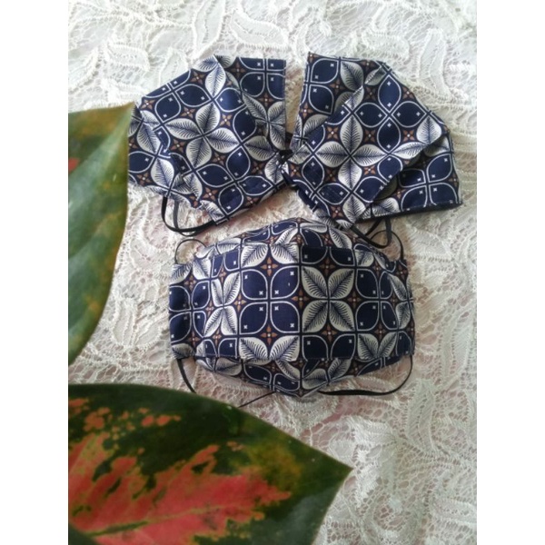 Masker kain 3D premium 2ply (earloop & headloop/hijab)