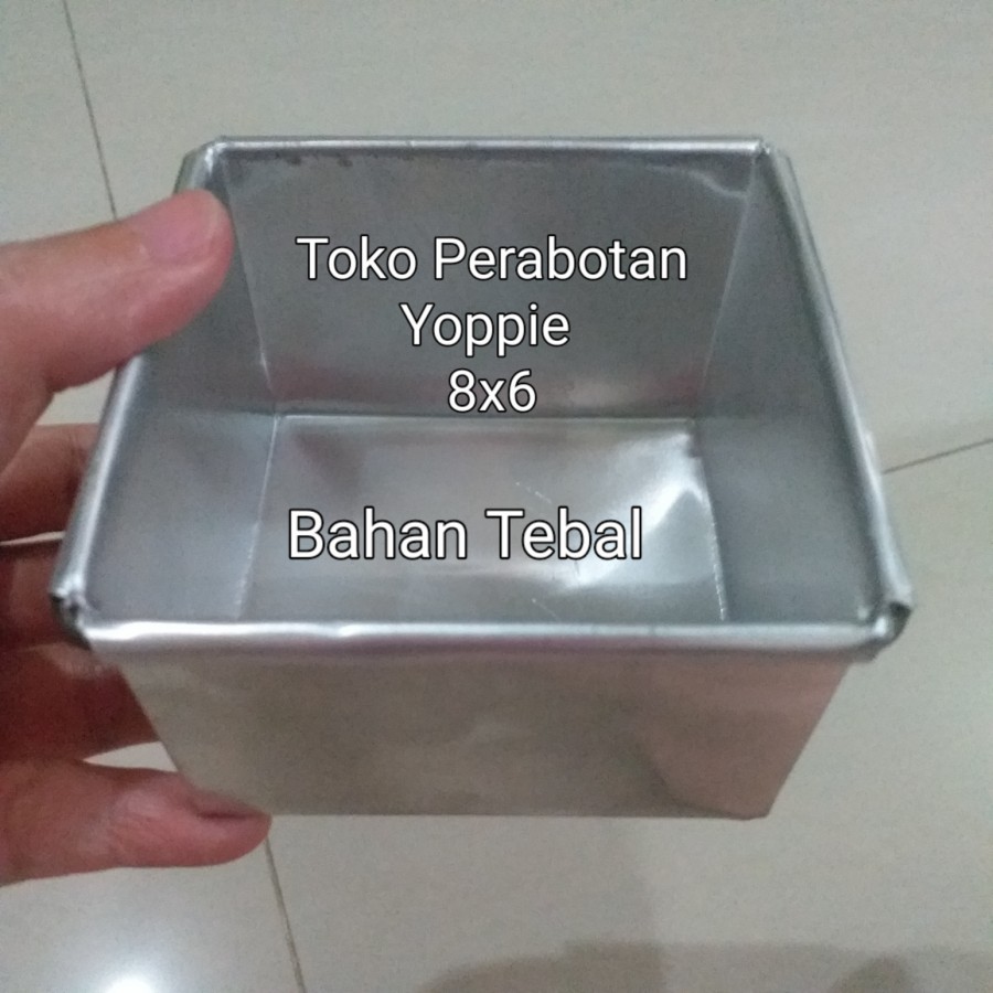 LOYANG 8X8X6-LOYANG KECIL 8X8[TEBAL]-LOYANG ROTI-LOYANG KUE KOTAK KECIL