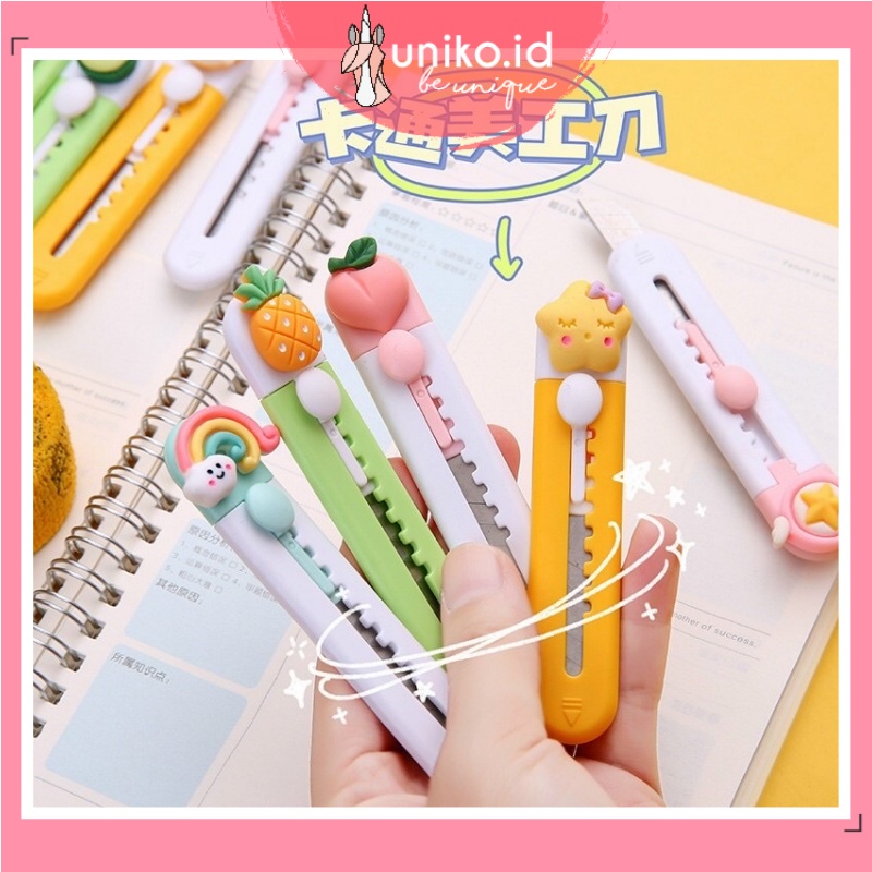 

UNIKO.ID - PISAU MINI CUTTER / SILET KECIL / CUTTER LUCU PISAU PEMOTONG KERTAS DESAIN LUCU CLOUD PISO CUTER KECIL CAT PAW SMALL PAPER CUTTER