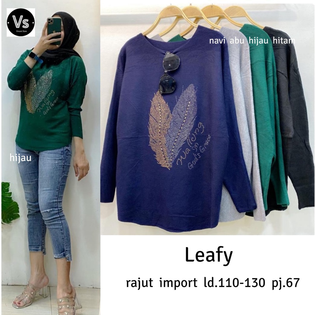 Leafy Blouse Rajut