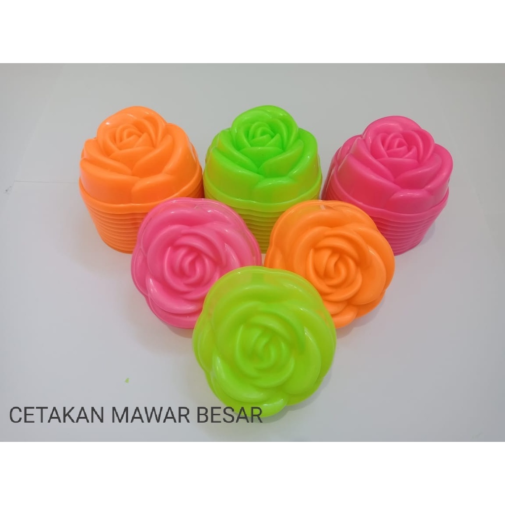 Cetakan Nasi Bento Puding Bunga Besar Set isi 12pcs / Cetakan Putu Ayu Jumbo Mawar Jasmine Matahari