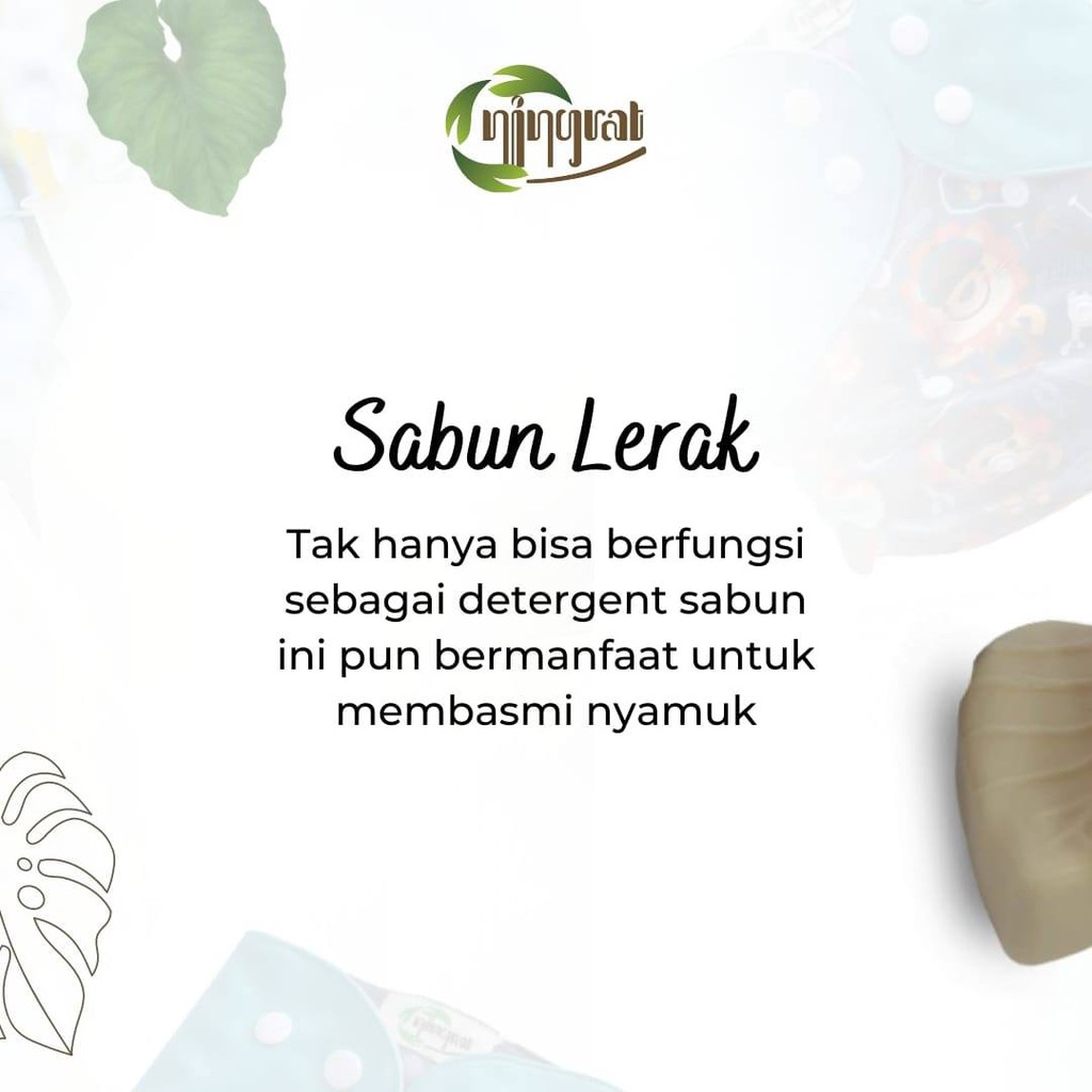 Sabun lerak clodi | sabun batangan dari lerak clodi ningrat untuk mencuci clodi menspad &amp;  baju bayi