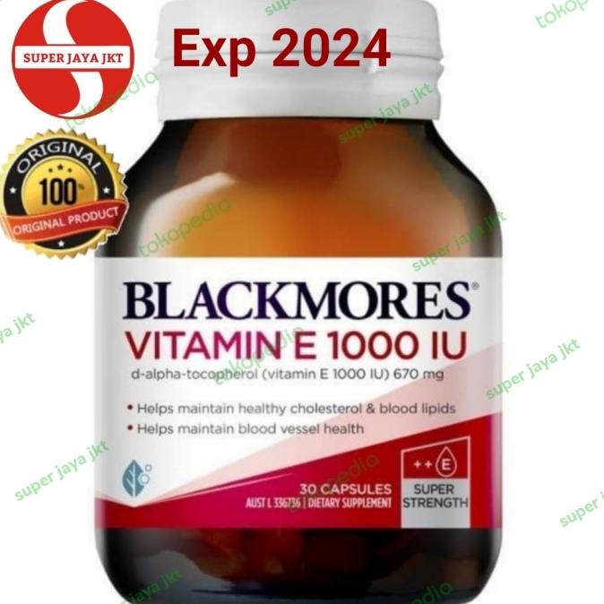 Blackmores Vitamin E 1000 Iu 30 Capsules Vitamin E 1000Iu Fatihstore121