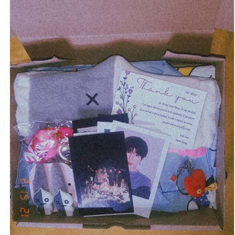 Piyama Bt21 Piyama Bts Gift Box Bts Kado Bt21 Hampers Kpop- Baca Deskripsi
