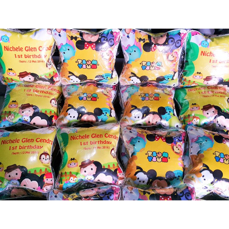 Bantal souvenir full printing.ukuran 30x30.free desain gambar printing