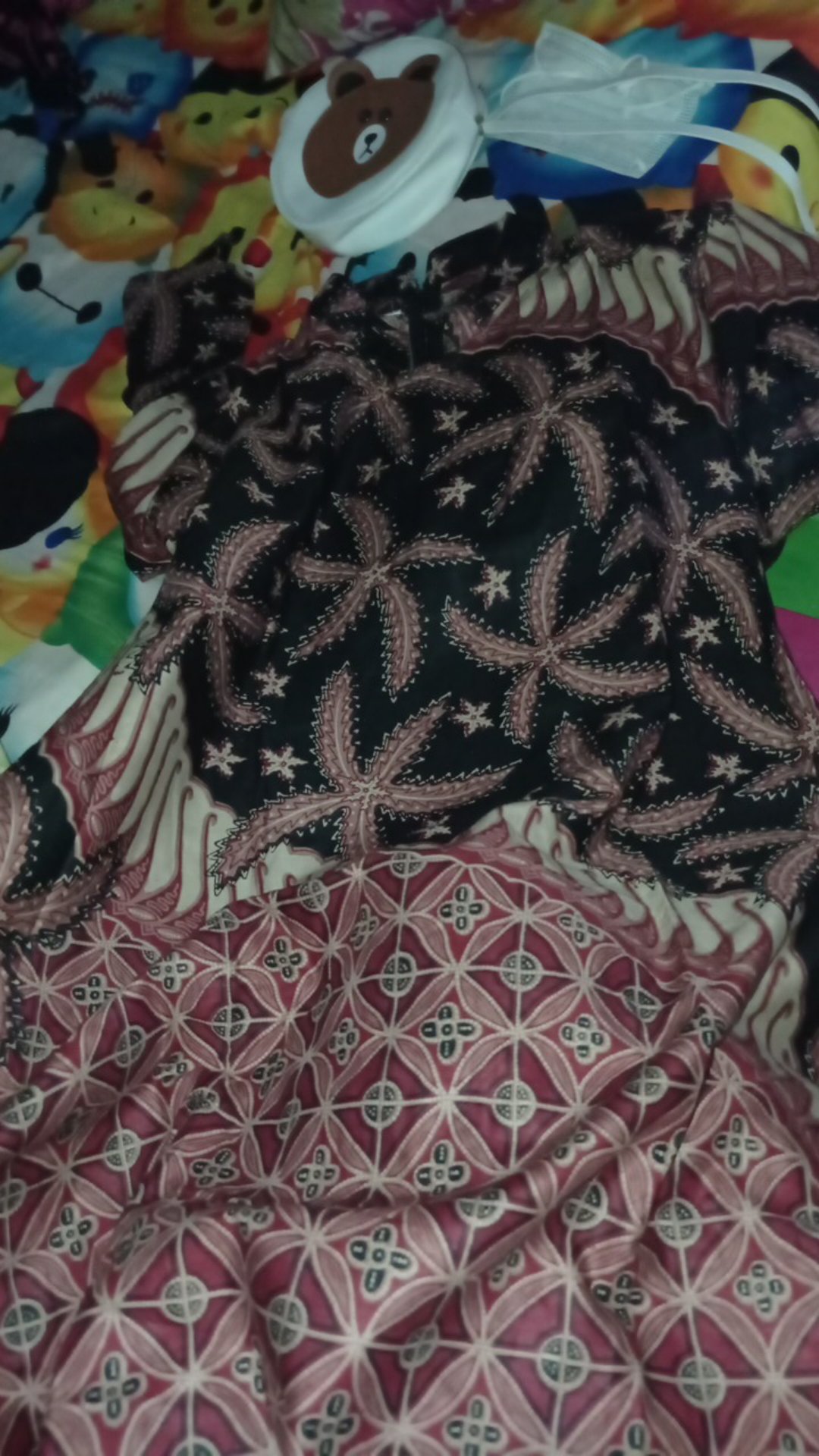 Baju Batik Couple Modern Monalisa Genes Merah Biru Tosca Ungu Orange M,l,xl Asli Pekalongan