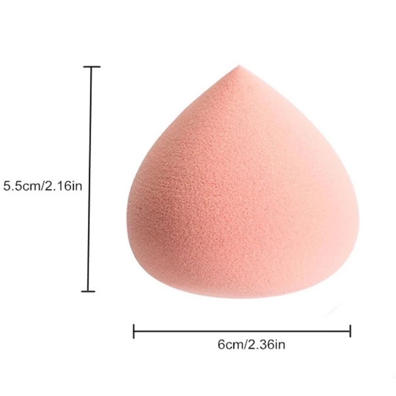 1Pc Portable Dry &amp; Wet Use Makeup Blender Puff Peach-Shaped Cleaning Egg  Multicolored