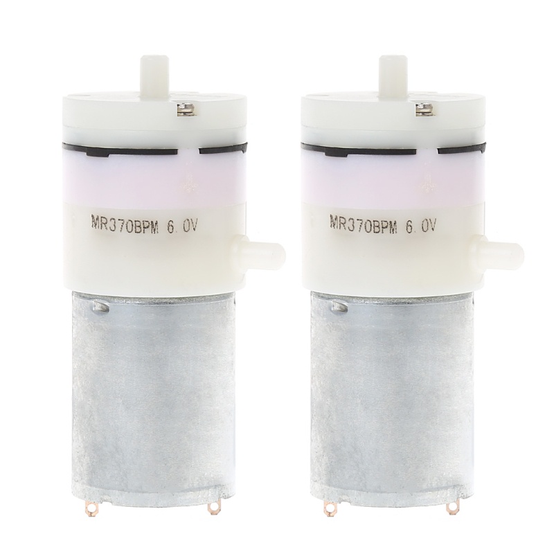 Cre 2pcs Motor Pompa Udara Micro Mini DC 3V-6V 5V 370 Untuk Akuarium