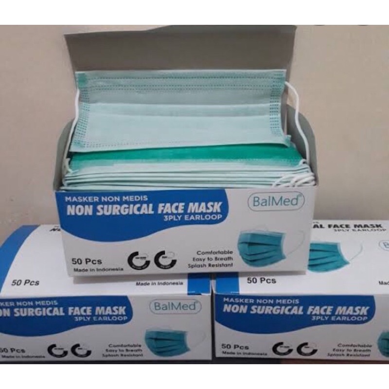 Masker Balmed Non Medis 3 ply Earloop