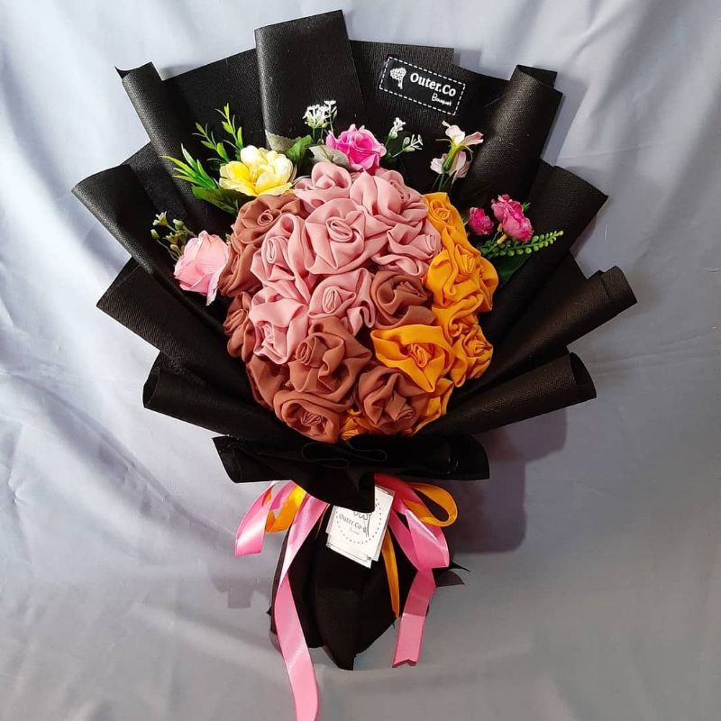 buket hijab/ buket bunga/ buket flanel