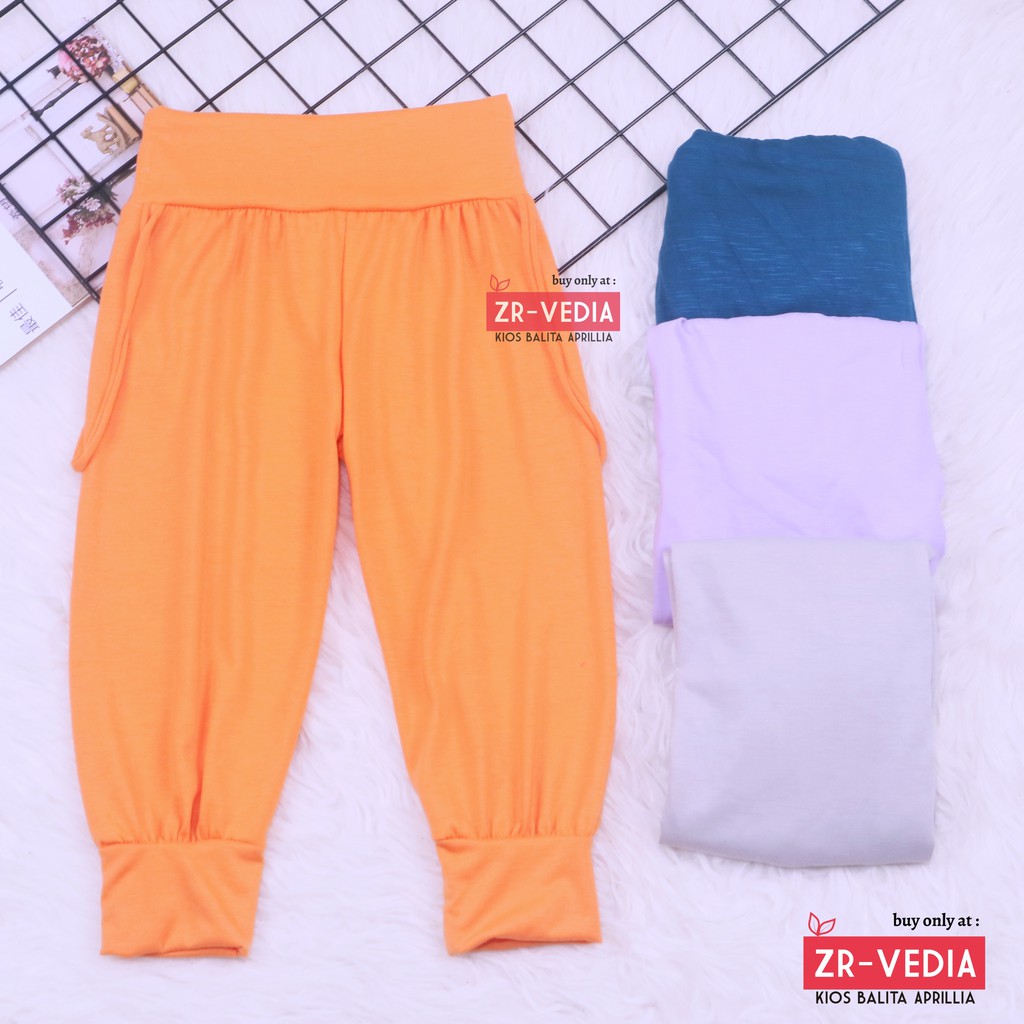 Aladin Polos Bayi 3-12 Bulan / Celana Bayi Perempuan Polos Panjang Bawahan Bahan Kaos Harian Adem