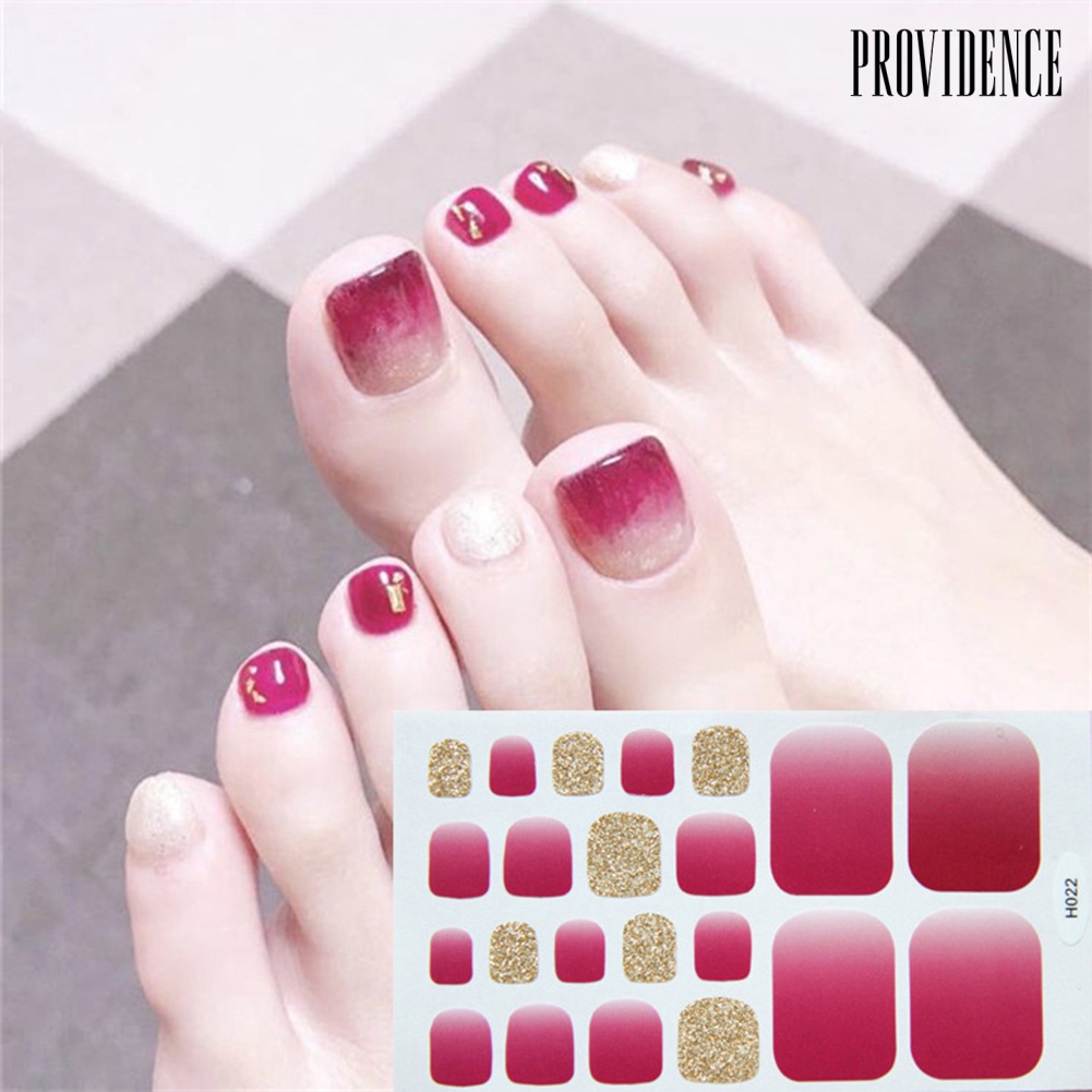 Providence Stiker Kuku Motif Hati / Bulan / Smile Tahan Air Untuk Nail Art