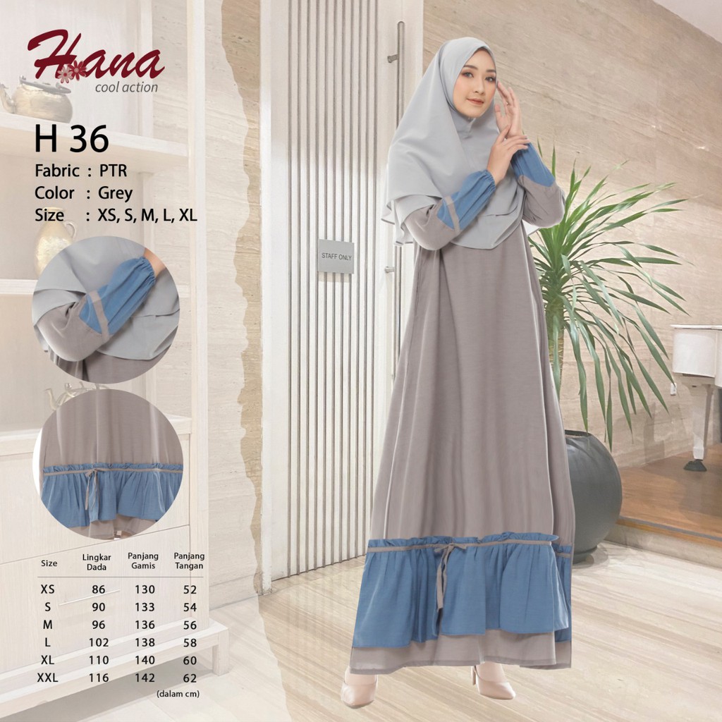 Gamis Hana 36 - Gamis Hana Cool Action 36