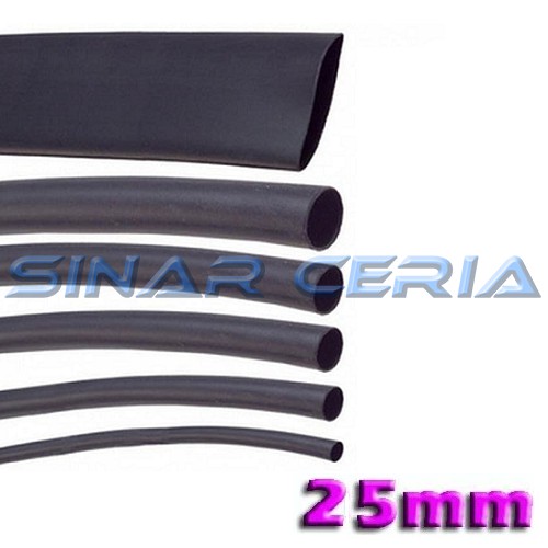 Selongsong Bakar Kabel 25mm pelndung kabel bakar heatshrink 25mm