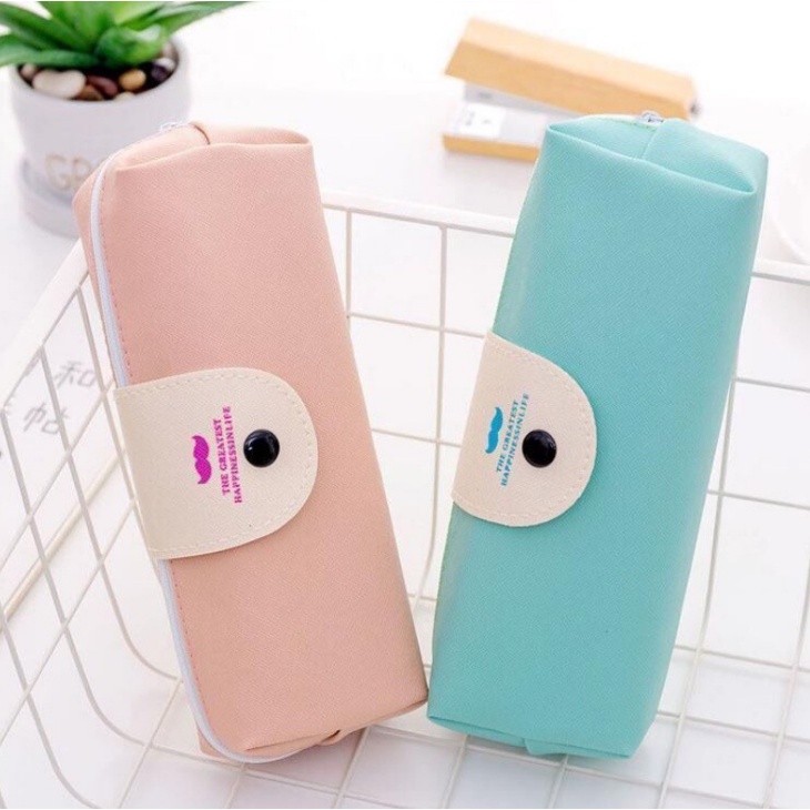 KOTAK PENSIL SIMPLE HAPPINESS LIFE / KOTAK PULPEN / TEMPAT ALAT TULIS BS-1