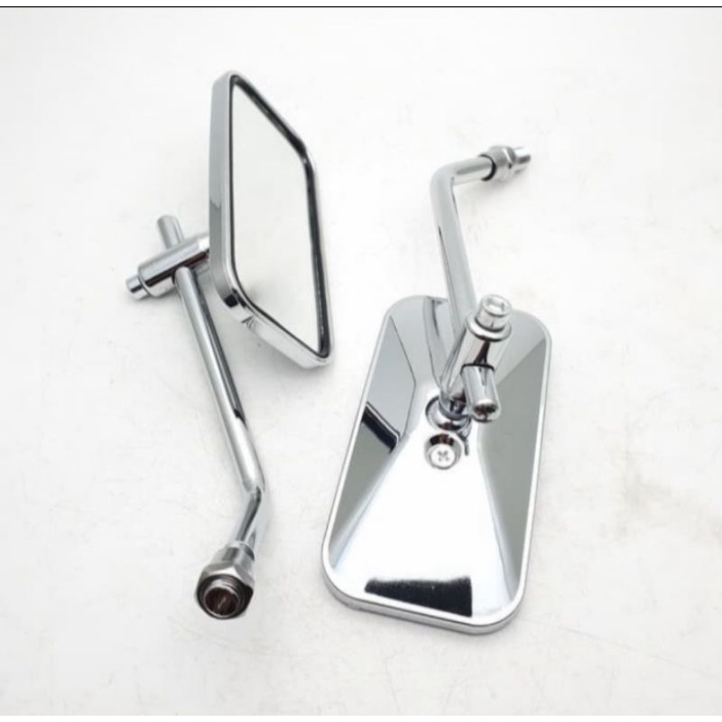 Spion kotak klasik CB clasic retro universal hitam Chrome