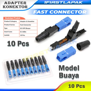 Fast Connector SC UPC Adapter SC UPC Conector Fiber Optik FTTH Fast Conektor Dropcore 10pcs