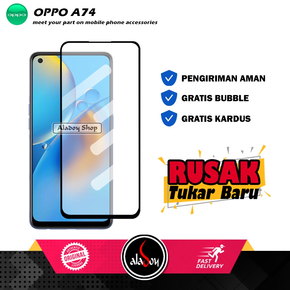 Tempered Glass Oppo A74 Anti Gores Layar Screen Protector