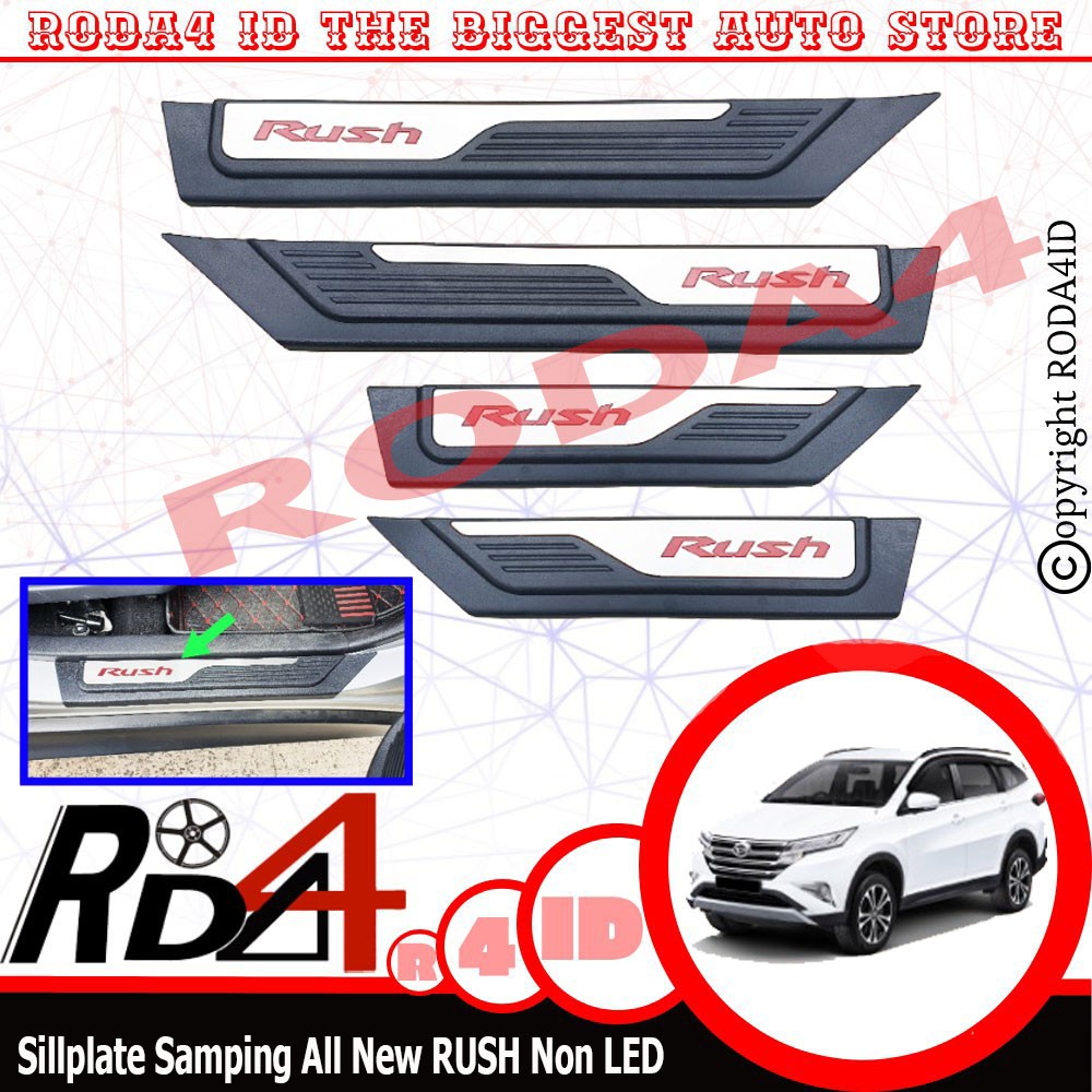 Sillplate Samping Mobil All New RUSH ORIGINAL Non LED