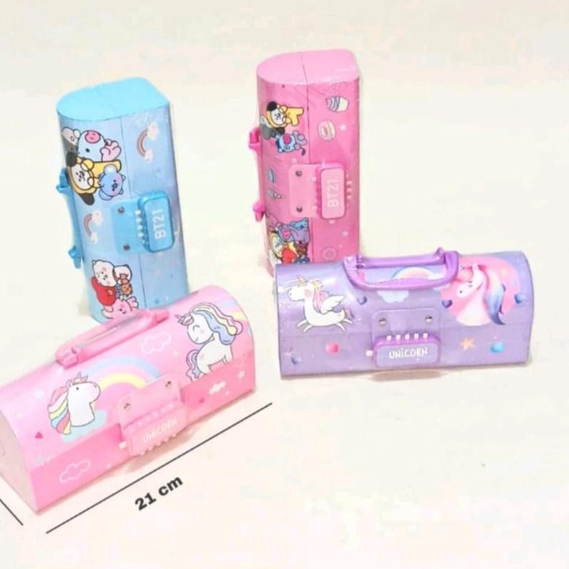 

Berkualitas Kotak Pensil Karton+Kode Kunci/Tempat Pensil/ Pensil Case e/ Pin