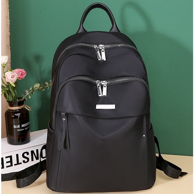 TAS RANSEL WANITA ANTI AIR HITAM PUNGGUNG  IMPORT NURTURA TA380B5 BACKPACK KERJA CEWEK SEKOLAH KOREA