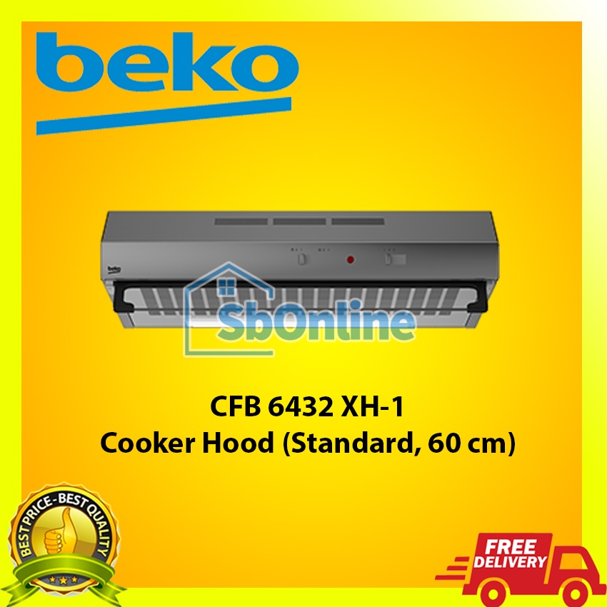 BEKO Cooker Hood 60 cm Stainless - CFB 6432 XH-1