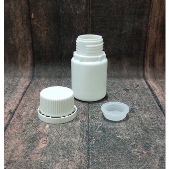 Botol Agro / Labor 50ml HDPE Putih Susu