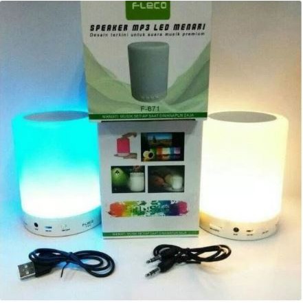FLECO Speaker Mini Fleco F-671 F-671U Bluetooth, USB, MP3, FM, SD