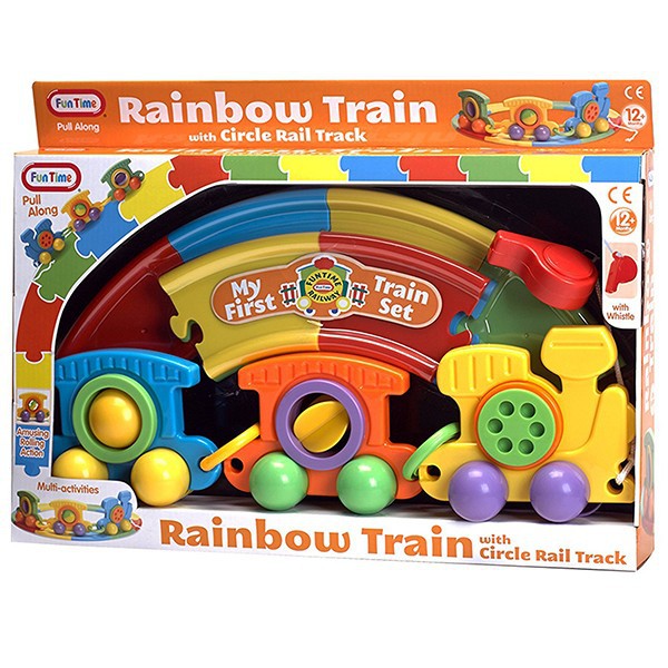 fun time rainbow train/mainan edukasi anak kereta api