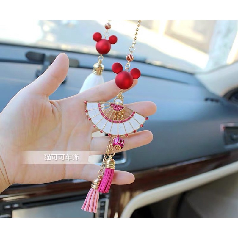 gantungan spion mobil mickey merah Car Pendant Mickey / Gantungan Spion Kaca Mobil Mickey