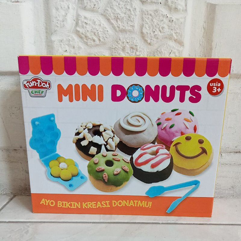 28056 - Mainan Plastisin Malam Fundoh Tema Mini Donuts Fun-Doh Donat 28056