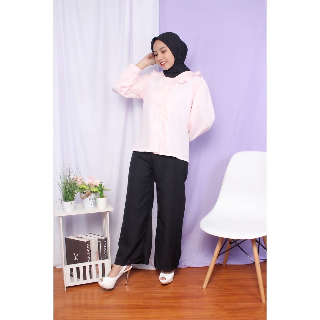 Tq88indonesia Baju Blouse Wanita Terbaru /  Blouse Bloni / Gloni Blouse / Baju Atasan Wanita Kekinian / Ootd Terbaru / Outfit Citayam Kekinian