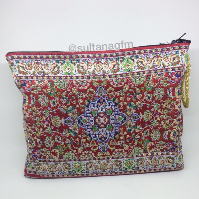 Dompet wanita dompet arab clutch pouch kosmetik tas handbag wanita Pouch alas Turki size 21,5 x 15cm