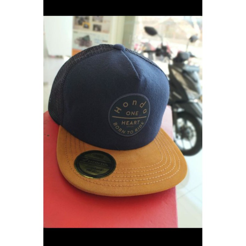 HONDA APPAREL - HONDA BTR NAVY SANPBACK (TOPI HONDA ORI) AHTP0-001-013