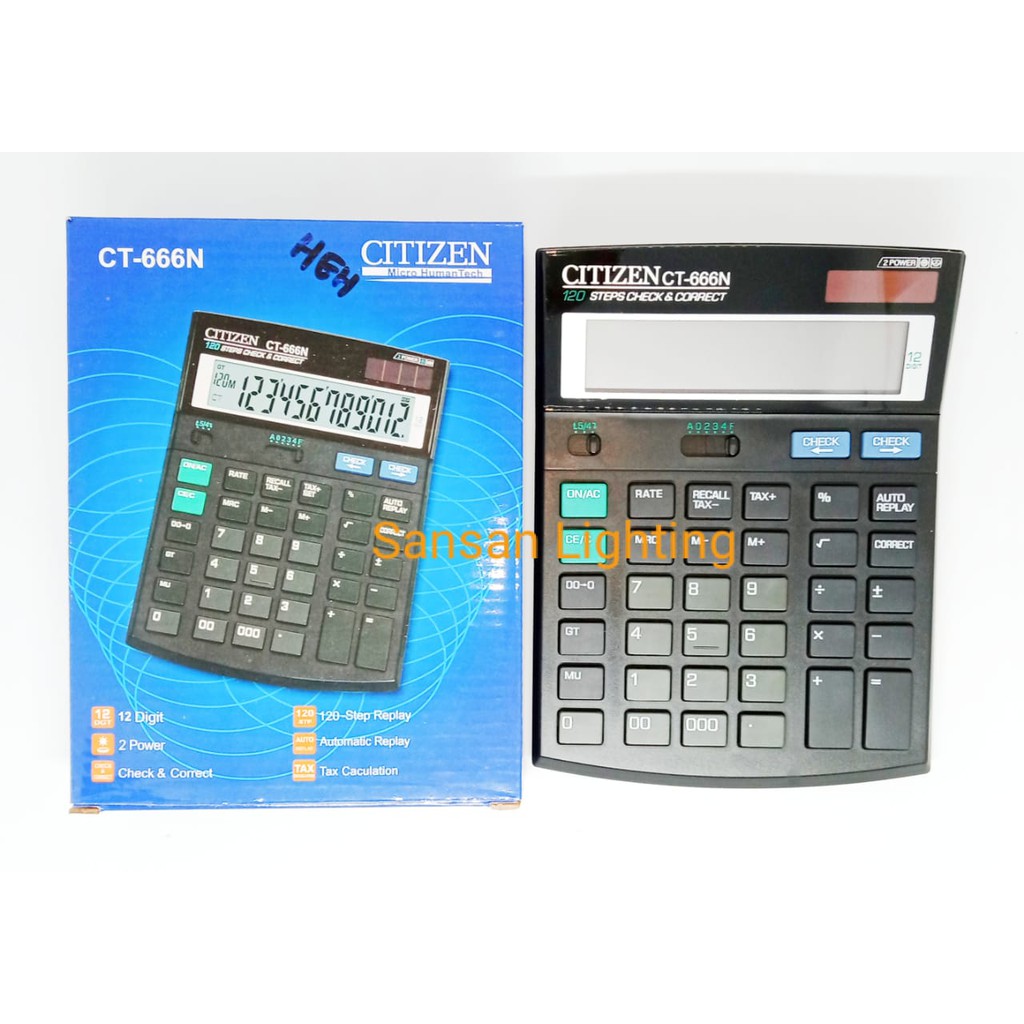 

KALKULATOR CITIZEN CT-666 12 DIGIT