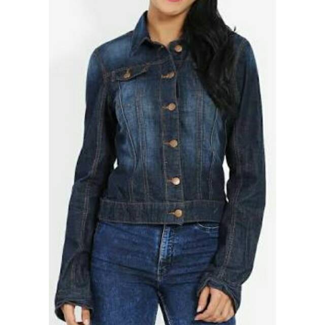 Jaket jeans cewe 3second original