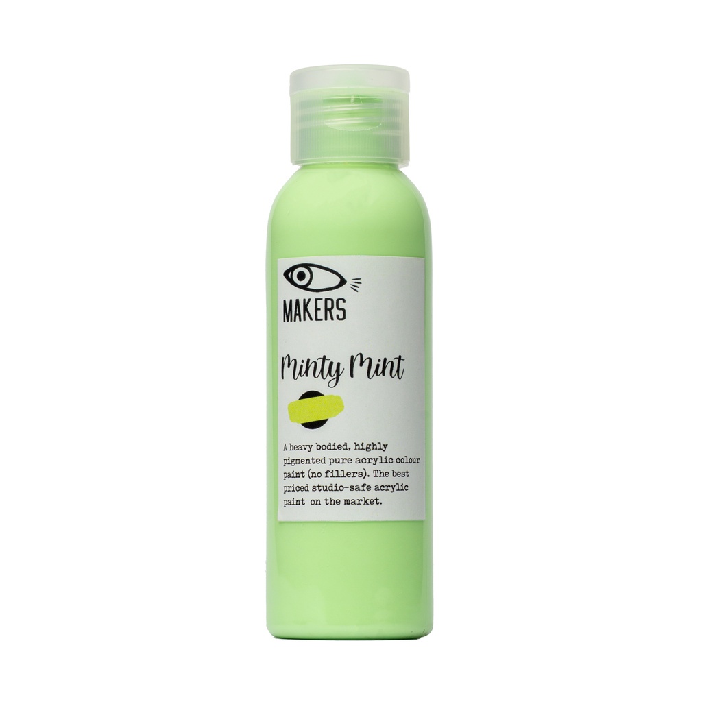 

Minty Mint Pastel Acrylic Paint 100ml by MAKERS