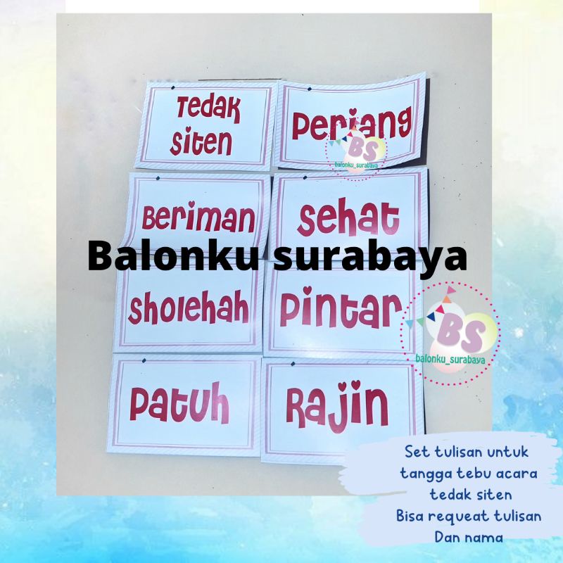 set tulisan tangga tedak siten turun tanah piton pitonan