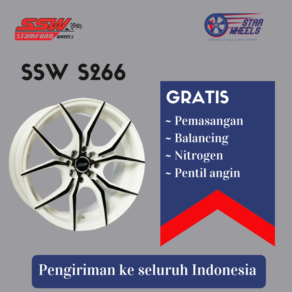 Velg Mobil SSW S266 R17 x8 4x100 .. 4x114.3 +35, FP/EDBK/WH